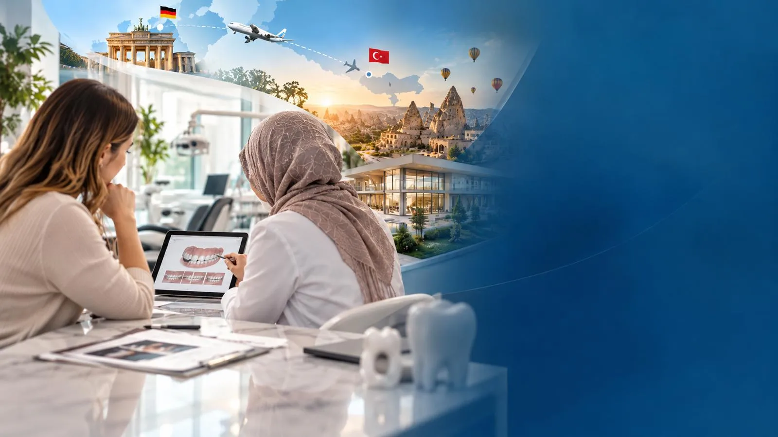 Beratung und Behandlungsplanung für eine Gesundheitsreise von Deutschland in die Türkei